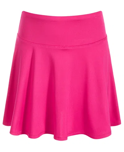 Id Ideology Kids' Big Girls Solid Flare Skort, Created For Macy's In Pink Dragon
