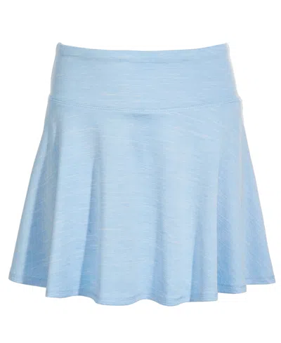 Id Ideology Kids' Big Girls Solid Flare Skort, Created For Macy's In Skysail Blu Opd