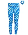 ID IDEOLOGY BIG GIRLS TIE-DYED-PRINT 7/8-LEGGINGS & SCRUNCHY, 2 PIECE SET, CREATED FOR MACY'S