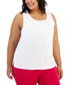 ID IDEOLOGY PLUS SIZE ACTIVE ESSENTIALS TANK TOP, CREATED FOR MACY'S