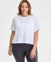 Id Ideology Plus Size Crewneck Short-sleeve T-shirt, Exclusively At Macy's