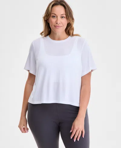 Id Ideology Plus Size Crewneck Short-sleeve T-shirt, Exclusively At Macy's