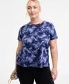 Id Ideology Plus Size Essential Cotton Short-sleeve T-shirt, Exclusively At Macy's