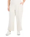 Id Ideology Plus Size High Rise Wide Leg Sweatpants, Created For Macy's