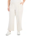 ID IDEOLOGY PLUS SIZE HIGH RISE WIDE LEG SWEATPANTS, CREATED FOR MACY'S