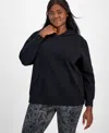 Id Ideology Plus Size Relaxed Fleece Hoodie, Created For Macy's