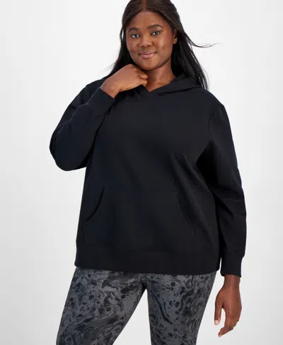 Id Ideology Plus Size Relaxed Fleece Hoodie, Created For Macy's