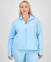 Id Ideology Plus Size Soft Flex Solid Full-zip Jacket, Created For Macy's