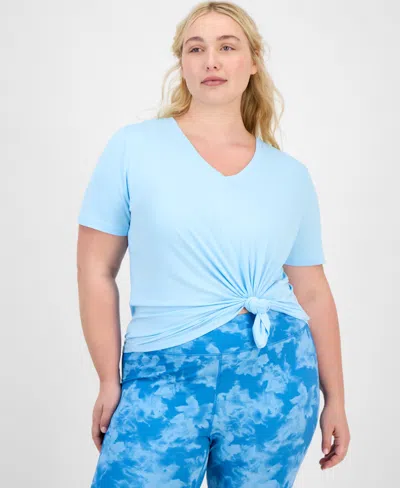 Id Ideology Plus Size Solid Essentials Active Tee, Created For Macy's