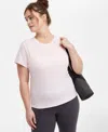 Id Ideology Plus Size Super-soft Short-sleeve Tee, Exclusively At Macy'saq In Purple
