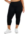 ID IDEOLOGY PLUS SIZE WOMEN'S SOLID 7/8 CROPPED LEGGINGS, CREATED FOR MACY'S