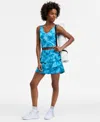 Id Ideology Women's Abstract Printed Flounce Skort, Exclusively At Macy's