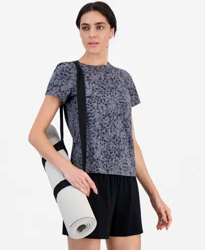 Id Ideology Women's Animal-print Crewneck T-shirt, Macy's Exclusive In Animal Print