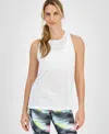 ID IDEOLOGY WOMEN'S BIRDSEYE MESH RACERBACK TANK TOP, CREATED FOR MACY'S