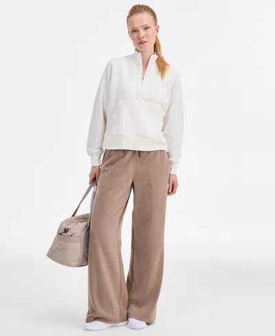 Id Ideology Women's Butter Fleece Drawstring-waist Pants, Macy's Exclusive In Sand