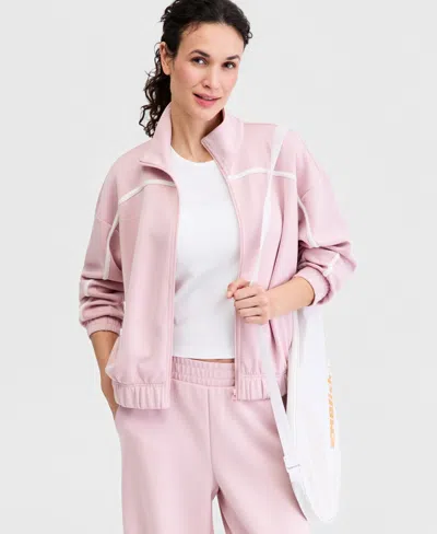 Id Ideology Women's Butter Soft Funnel-neck Full-zip Jacket, Macy's Exclusive