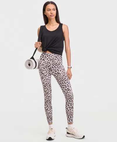 Id Ideology Women's Cheetah-print 7/8 Compression Leggings, Macy's Exclusive In Animal Print