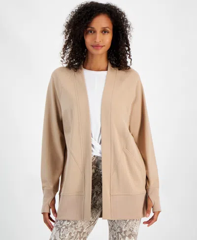 Id Ideology Women's Comfort Cardigan, Created For Macy's In Organic Sand