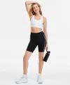 Shop Id Ideology Women's Compression Piping Bike Shorts, Exclusively At Macy's
