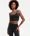 Id Ideology Women's Compression Piping Sports Bra, Exclusively At Macy's