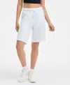 Id Ideology Women's Cotton-blend Pull-on Bermuda Shorts, Exclusively At Macy's