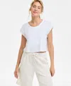 Id Ideology Women's Cotton Solid-color Washed Sleeveless Top, Exclusively At Macy's