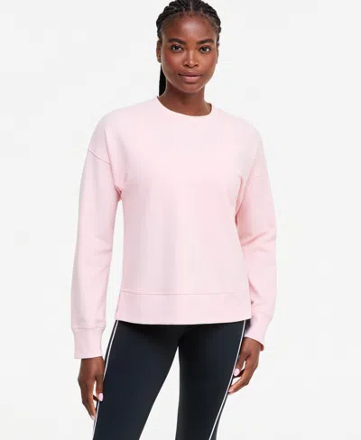 Id Ideology Women's Crewneck Vented-hem Sweatshirt, Macy's Exclusive In Multi