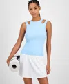 Id Ideology Women's Cutout Ribbed Tank Top, Exclusively At Macy's