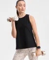 Id Ideology Women's Essential Cotton Tank Top, Exclusively At Macy's In Black