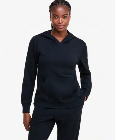 Id Ideology Women's Fleece Pullover Hoodie, Macy's Exclusive In Black
