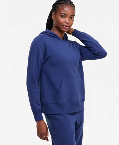 Id Ideology Women's Fleece Pullover Hoodie, Macy's Exclusive In Blue