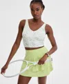 Id Ideology Women's Fluid Zebra Printed Cropped Tank Top, Exclusively At Macy's