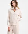 Id Ideology Women's Half-zip Sweatshirt, Macy's Exclusive In Sand