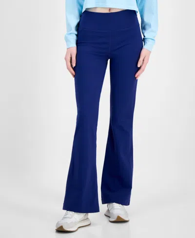 Id Ideology Women's High Rise Flare Leggings, Created For Macy's In Blue