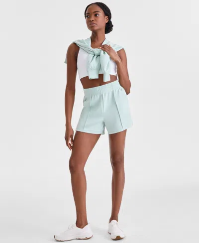 Id Ideology Women's High-rise Relaxed Pull-on Shorts, Exclusively At Macy's In Green