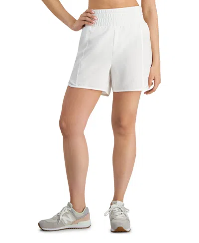Id Ideology Women's High-rise Running Shorts, Created For Macy's In Bright White