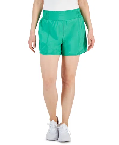 Id Ideology Women's High-rise Running Shorts, Created For Macy's In Viridan