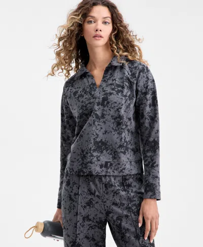 Id Ideology Women's Johnny Collar Top, Macy's Exclusive