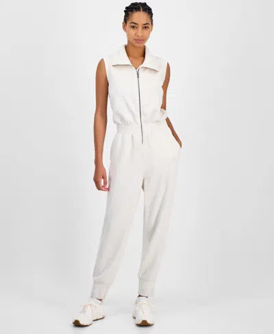Id Ideology Women's On-the-go Jumpsuit, Exclusively At Macy's In Sand