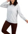 ID IDEOLOGY WOMEN'S OPEN-BACK LONG-SLEEVE PULLOVER TOP, CREATED FOR MACY'S