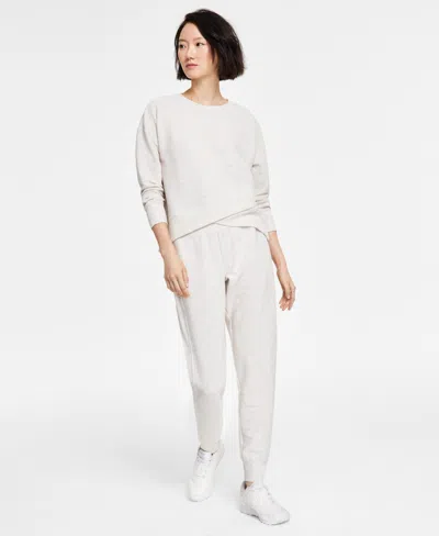 Id Ideology Women's Ottoman-rib Jogger Pants, Created For Macy's In Multi
