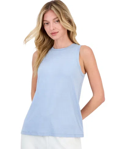 Id Ideology Women's Performance Essential Relaxed-fit Crewneck Sleeveless Tank Top, Macy's Exclusive In Prussn Blu