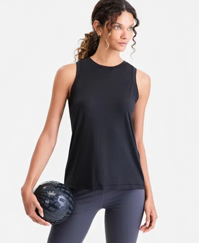 Id Ideology Women's Performance Essential Tank Top, Macy's Exclusive In Black