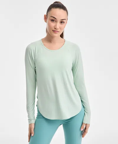 Id Ideology Women's Performance Long-sleeve Top, Created For Macy's In Enchant Mi