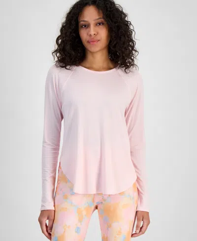 Id Ideology Women's Performance Long-sleeve Top, Created For Macy's In Lt Berry