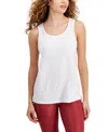 Id Ideology Women's Performance Racerback Muscle Tank Top, Created For Macy's In Bright White