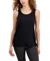 Id Ideology Women's Performance Racerback Muscle Tank Top, Created For Macy's In Deep Black