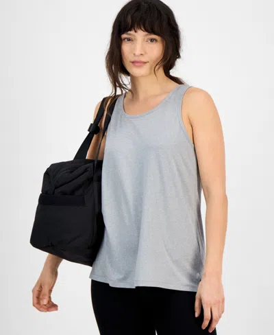 Id Ideology Women's Performance Racerback Muscle Tank Top, Created For Macy's In Gray