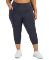 ID IDEOLOGY WOMEN'S PLUS SIZE CROPPED 7/8 LEGGINGS, CREATED FOR MACY'S