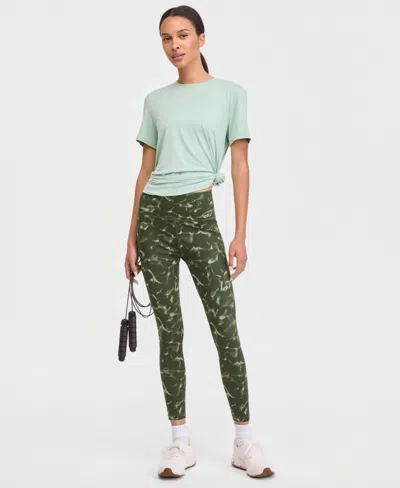 Id Ideology Women's Printed 7/8 Compression Leggings, Macy's Exclusive